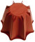 happyflex hf4008 Pandoro Kuchenform, Silikon, Ziegelrot, Kapazität 1 Liter