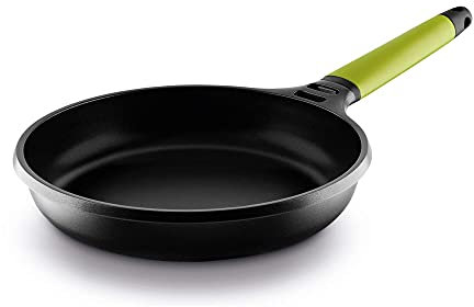 CASTEY - Sartén de Inducción Castey, Modelo F3-I28, Color Kiwi, Tamaño 28 cm, Aluminio y Mango Desmontable, Revestimiento Antiadherente, sin PFOA, Base Full Induction, Apta para Todas las Cocinas