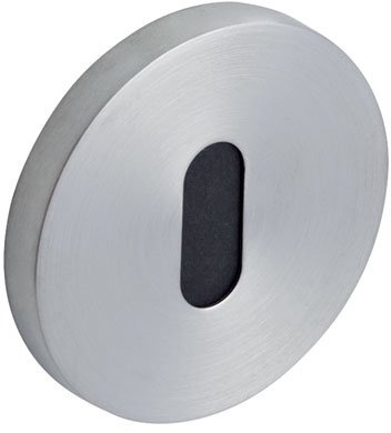 Vachette Rosetten-Set, quadratisch, Ø 52 mm, Rosetten, Muze, Artis, Scupt, Schlüssel L für Zimmertür und Büro, unsichtbare Befestigung, 10 Jahre Garantie, Edelstahl