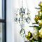 Pendentif en forme de carillon à vent avec perles de cristal - Décoration d'intérieur ou d'extérieur