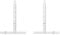 MAHARA Soundbar Brackets White - Soundbar Mount Attaches to TV Wall Mount (Above or Below) or Directly to TV VESA - Soundbar Bracket Max 4.5kg - Soundbar Wall Mount for Home Cinema Sound System