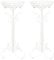 Sungmor Lightweight Metal Flower Pot Stands - 2 Pack 29.7 Inches Tall White Plant Stand - Rustproof Potted Plant Holder Container Support - Indoor & Outdoor Elegant Corner Decorative Display Rack