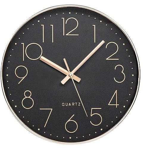 ACCSHINE Wanduhr Ohne TickgeräUsche Lautlos 30cm Modern Quarz Groß Batterie Betriebene Wanduhr Einfach zu Lesen für Zimmer Zuhause KüChe Schlafzimmer BüRo Schule
