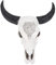 Ochsen-Kopf-Wandschmuck, Skulptur des Bullenschädelkopfs, Deko Schädel Langhorn Kuhschädel, poliert von Hand bemalt Wandbehang Longhorn Steer Bull Skull Dekoration für Hintergrunddekoration, Home
