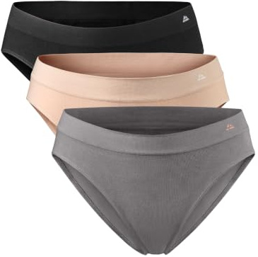 DANISH ENDURANCE Culottes en Fibre de Bambou Stretch, Slips Ultra Doux & Confortables, Femme, Lot de 3