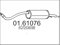 MTS Endschalldämpfer 01.61076 1180mm 7.3kg