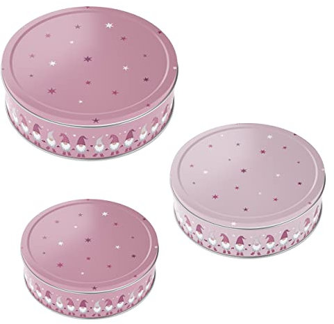 Gebäckdose 3er Set Stern Weihnachten Plätzchendose Metall Keksdose Stern