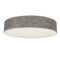 INNOVATE LED Textil Deckenleuchte Ø40cm | Lampenschirm Grau | Stoffschirm Lampe rund | Ceiling light | Stoff Deckenlampe Schlafzimmer | LED Deckenleuchte Wohnzimmer | (Texilleuchte LED)
