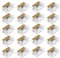 ECSiNG Lot de 20 porte-fusibles PCB avec 20 coques transparentes à double terminaux 250 V 6 A 5 x 20 mm pour fusible PCB - Boîtier de montage sur panneau - Pas de broche de 23,5 mm