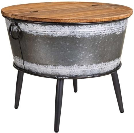 WANDERLUST DECO Kit Mesa baul de Metal y Madera