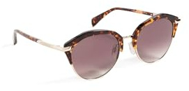 Rag&Bone Rnb1080/g/s 086/3X HAVANA Sunglasses Women Steel, Standard, 55