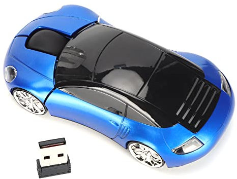 Souris sans Fil Portable 2,4 G en Forme de Voiture avec Récepteur USB, Positionnement Optique Précis, Conception Ergonomique, Matériau ABS Durable, économie D'énergie