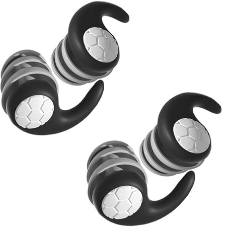 2 Pairs Waterproof Swimming Ear Plugs for Adults - Reusable Soft Silicone Swim Earplugs, Ear Protection for Surfing, Diving,Pool,Showering and Other Water Sports - Keep Water Out and Ear Protection