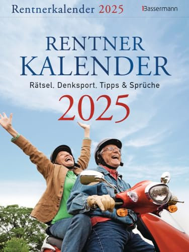 Rentnerkalender - Abreißkalender 2025 - Rätsel, Denksport, Tipps und Sprüche - Bassermann-Verlag - Wandkalender - 16,5 cm x 22 cm