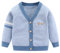 Fnaobai Bambino Ragazzo Cardigan Maglione in Cotone con Scollo a V per Bambini Giacca a Maniche Lunghe da Bambino in Maglia con Bottoni Per l'Autunno Inverno
