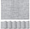 Artoid Mode Woven Grau PVC Platzsets 6er Set, 30x45cm Tischsets Waschbar Schmutzabweisend Hitzebeständig Platzdeckchen Innen Küche Deko