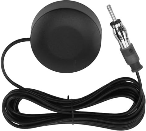 Antena de Radio de Automóvil Coche Universal, FM Parabrisas Adhesivo Antena con Conector DIN 3M Cable de Extensión para Vehículo Camión SUV Radio Estéreo