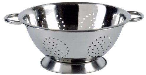 KARL KRÜGER Standsieb mit Seitengriffen Silber Edelstahl spülmaschinengeeignet 28 cm