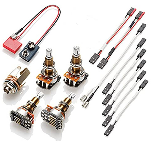EMG 1-2 Pickup Conversion Wiring Kit Solderless Long Shaft (Les Paul) 19mm