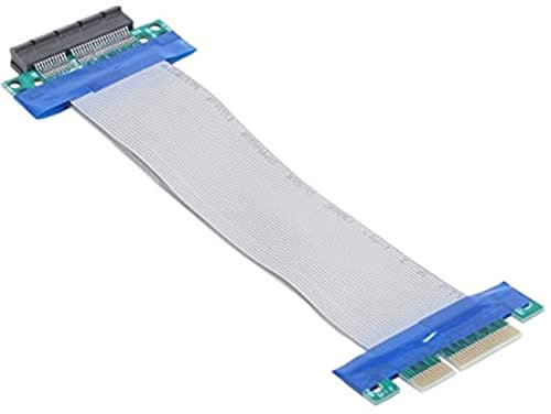 Cablecc - Prolunga per scheda riser a nastro flessibile per PCI-E Express con slot da 8X maschio a 8X femmina, lunghezza 20 cm