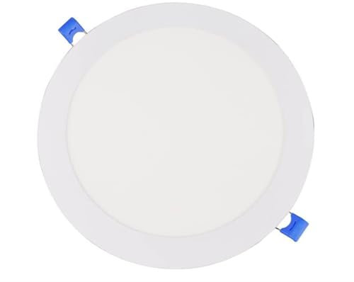 ONSSI Placa LED de Techo 20W 2000lm,Circular Φ220mm SuperSlim Panel Downlight LED Empotrado (Blanco Cálido,3000k)
