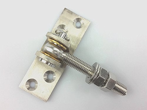 Torangel einstellbar M14 Torband Scharnier Anschraubplatte 120x40x5 mm