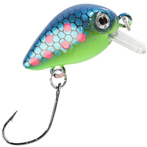 Balzer Trout Crank 3cm 2g - Wobbler zum Spinnfischen auf Forellen & Barsche, Forellenwobbler, Forellenköder zum Spinnangeln, Farbe:Blau/Pinke Punkte