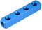 sourcing map G1/4 Thread 7 Ports 4 Way Manifold Block Splitter,Quick Connect Air Hose Inline Splitter Coupler,Air Compressor Splitter