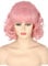 Topcosplay 50er Jahre Perücke Damen, Rosa Pin Up Girl Perücke kurz mit Pony Bienenstock Perücke für Kostüm Karneval Cosplay Halloween
