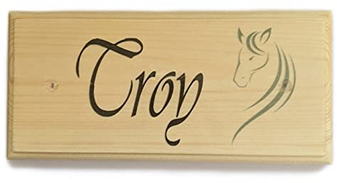 Personalised Horse Stable Name Sign, Horse Symbol Plaque, Horse Gifts