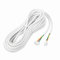 Cable de Cobre para videoportero, 4 núcleos 30m 0.3 mm² Redondo Flexible Cable de Cobre Video Intercomunicador para videoportero.