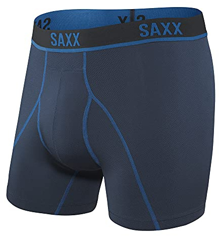 SAXX Underwear Co. Underwear – Kinetic HD Boxer Briefs With Built-In Ballpark Pouch Support – Semi-Compression Men's Underwear