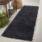 Serdim Rugs Living Room Shaggy Area Rugs, Polypropylene, Anthracite, 60x220cm(2 x7'3)
