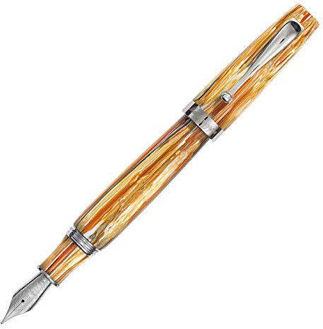 Montegrappa Mia Füllfederhalter aus Edelstahl und Montegrappite-Harz in der Farbe Spice Explosion Federstärke: EF, Länge: 14cm, ISMIA1I1