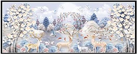 Diamantmalerei Bilder für Erwachsene und Kinder Sika rotwild DIY 5D Diamond Painting groß Full Drill Strass Stickerei Kreuz Stich Mosaik Diamantmalerei Wand Dekorationen 70x120cm