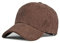 GIBZ Unisex Klassische Baseballkappe, Cord Mütze Verstellbar mit Gebogener Krempe, Baseballcap für Outdoor Sport, Kaffee