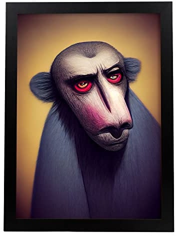 Nacnic T. Burton Intellektueller Kunstdruck, Tier-Illustrationen und Poster, inspiriert von der Gothic-Kunst von Burton, Design und Innendekoration, A3