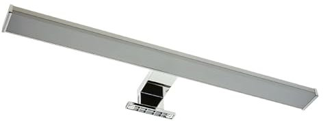 Applique Murale Miroir Lampe Meuble Salle de Bain LED 50cm IP44 Aluminium et Polycarbonate avec Lumière Blanche Chaude 10W