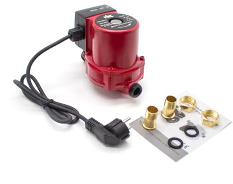 Toplionace 220V 100W Leise Fußbodenheizung, Automatische Umwälzpumpe Rücklaufwasser Boosterpumpe Einstellbare Geschwindigkeit Schildpumpe, 25 L/min