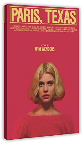 EDSC Klassisches Filmposter Paris, Texas, Leinwand, Poster, Wandkunst, Dekoration, Druck, Bild für Wohnzimmer, Schlafzimmer, Dekorationsrahmen: 60 x 90 cm
