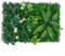 URPIZY Gazon artificiel vert artificiel panneaux carrés en plastique Plante artificielle Plante artificielle Décoration murale de la maison, #2