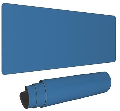 VACSAX Grand tapis de souris 80 x 30,5 cm, bleu marine, tapis de souris de jeu en caoutchouc antidérapant, pour la maison et le bureau