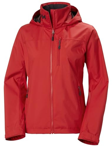 Helly Hansen Donna W Crew 2.0 Giacca con cappuccio, Rosso, M
