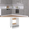 Toshilian Meuble Bas Four, Armoire Micro-Ondes Meuble de Cuisine Armoire à Four Gris béton 60x46x81,5 cm Aggloméré