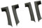 THua store 4 Stücke Auto Aufkleber ABS Carbon Faser Korn Innen Tür Armlehne Dekoration Abdeckung Kompatibel Mit Golf 6 MK6 2009-2013