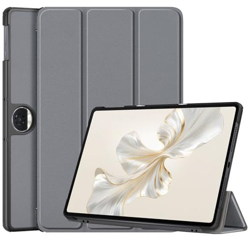 ATOOZ for Honor Pad 9 Case 12.1-inch 2024 Tablet, Ultra Thin Hard Back Case with Stand Protective Folio Cover for 12 Honor Tablet 9 (Gray)