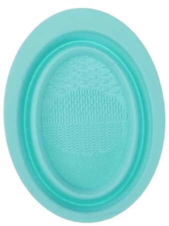 Angoily Silicone Makeup Tool Washing Tray Beauty Brush Cleaning Mat Reusable Makeup Brush Cleaner