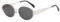 Dollger Retro Oval Polarisiert Sonnenbrille Damen Herren Metal Trendy Classic Mode-Sonnenbrillen UV400 Schutz,Silberner Rahmen Grau