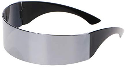 LUOFENG Zukunft für Krieger Randlose Sonnenbrille Retro für Sonnenbrille Frauen Männer Steampunk Party Brille Übergroße Punk UV für Prot