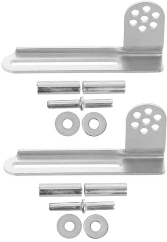 Hoement 2 Sets Fridge Hinge Replacement, Galvanized Steel Refrigerator Door Hinge Kit, Universal Compatibility, Easy to Install for Fridge Door Repair